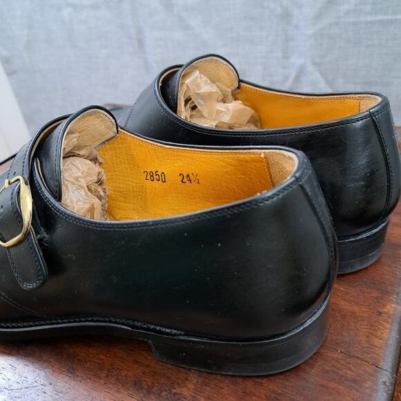 Scotch Grain Hirokawa Leather Oxfords Black 2850 Made In Japan Sz 24.5 - Picture 9 of 13